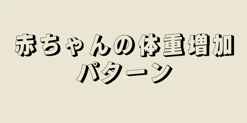 赤ちゃんの体重増加パターン