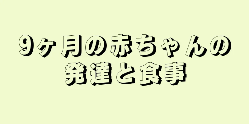 9ヶ月の赤ちゃんの発達と食事