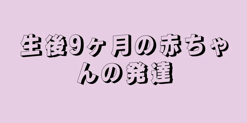 生後9ヶ月の赤ちゃんの発達