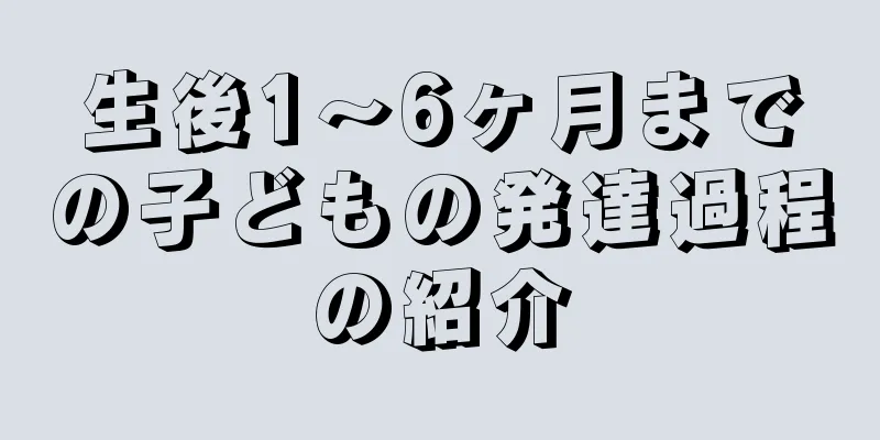 生後1～6ヶ月までの子どもの発達過程の紹介