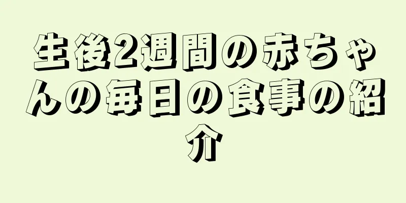 生後2週間の赤ちゃんの毎日の食事の紹介