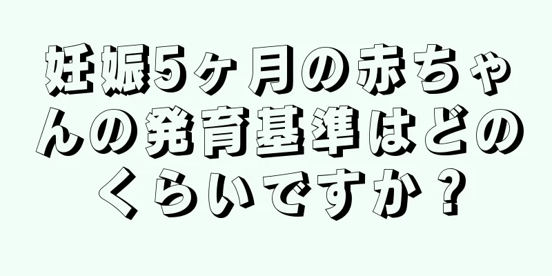 妊娠5ヶ月の赤ちゃんの発育基準はどのくらいですか？