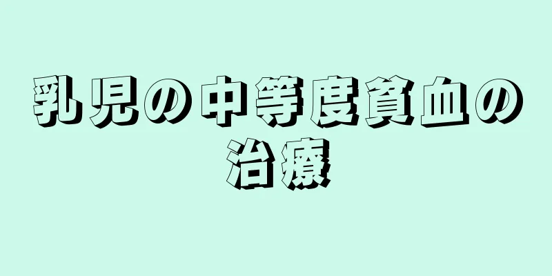 乳児の中等度貧血の治療