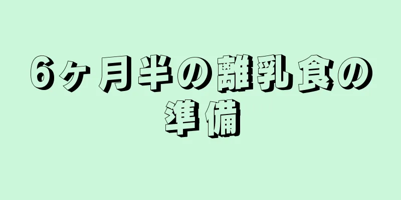 6ヶ月半の離乳食の準備