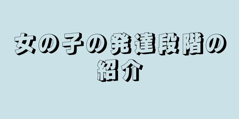 女の子の発達段階の紹介