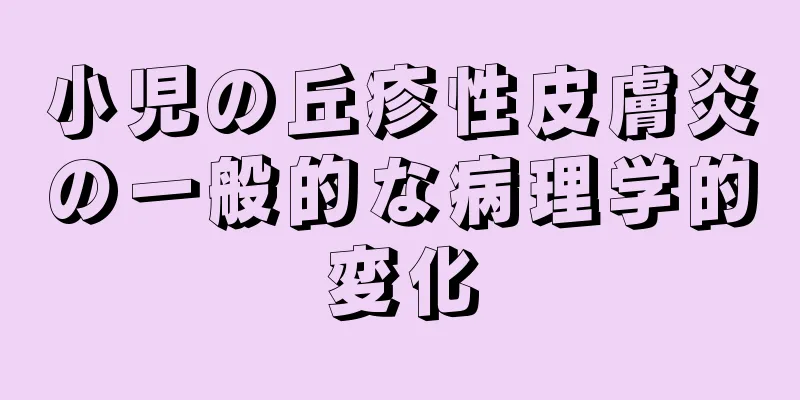小児の丘疹性皮膚炎の一般的な病理学的変化