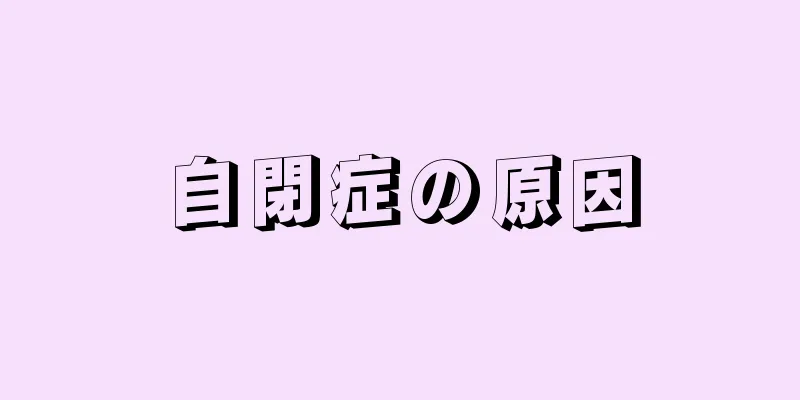 自閉症の原因