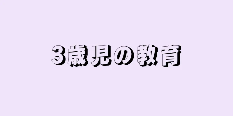 3歳児の教育
