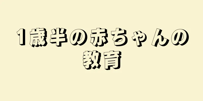 1歳半の赤ちゃんの教育